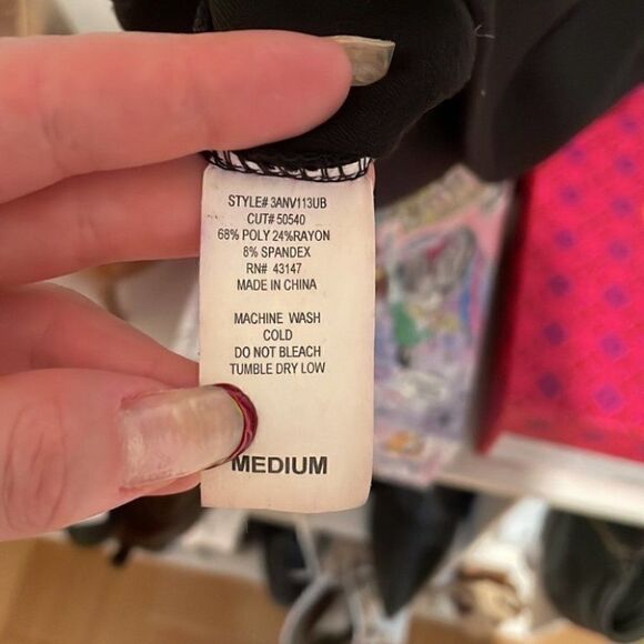 Aqua Black Square Neck Dress - Picture 5 of 5